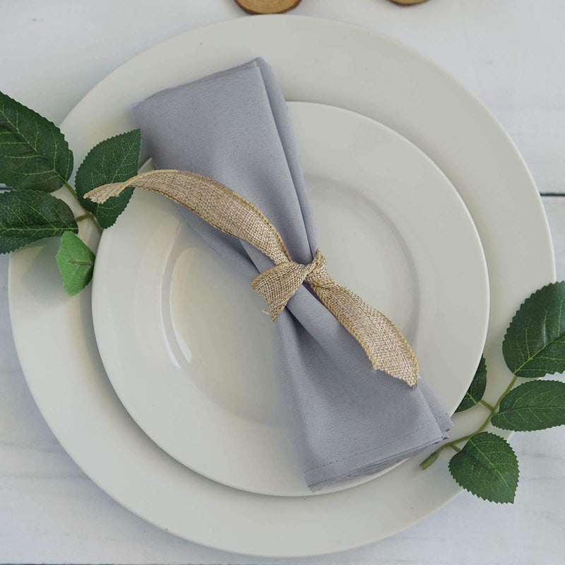 5 Polyester Napkins 20" x 20"