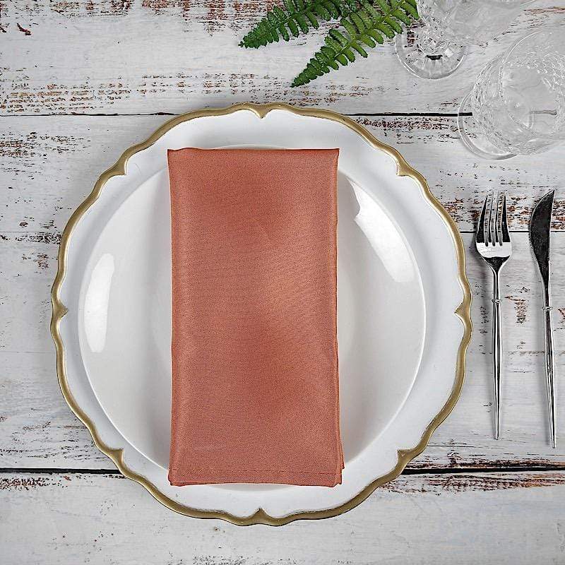 5 Polyester Napkins 20" x 20"