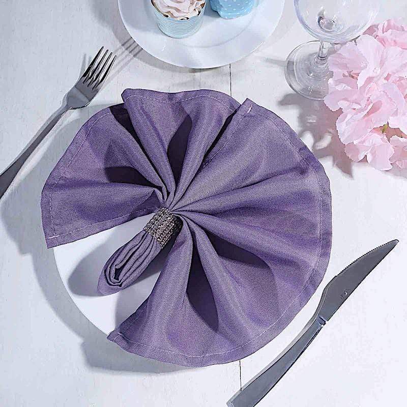 5 Polyester Napkins 20" x 20"
