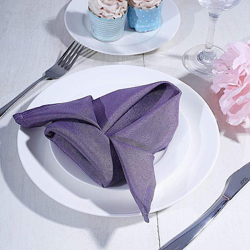 5 Polyester Napkins 20" x 20"