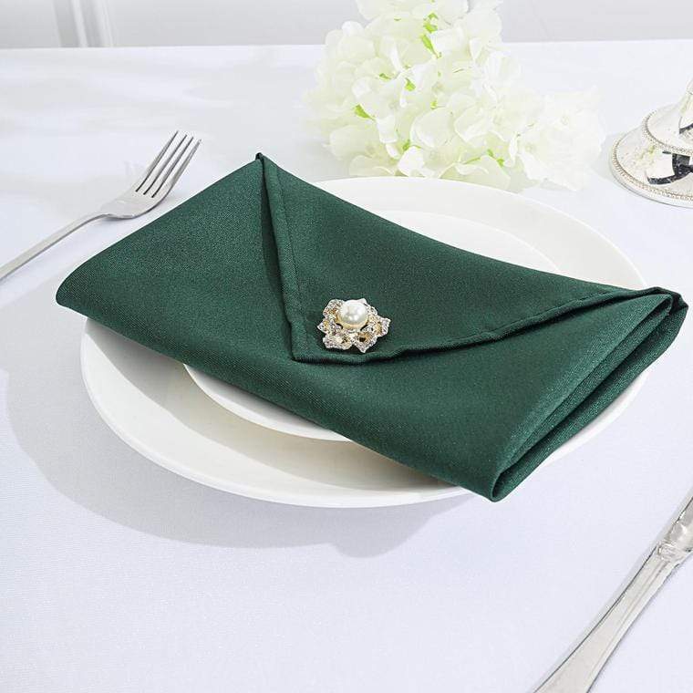5 Polyester Napkins 20" x 20"