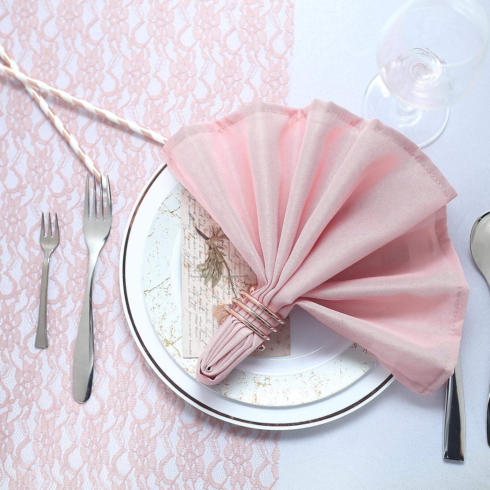 5 Polyester Napkins 20