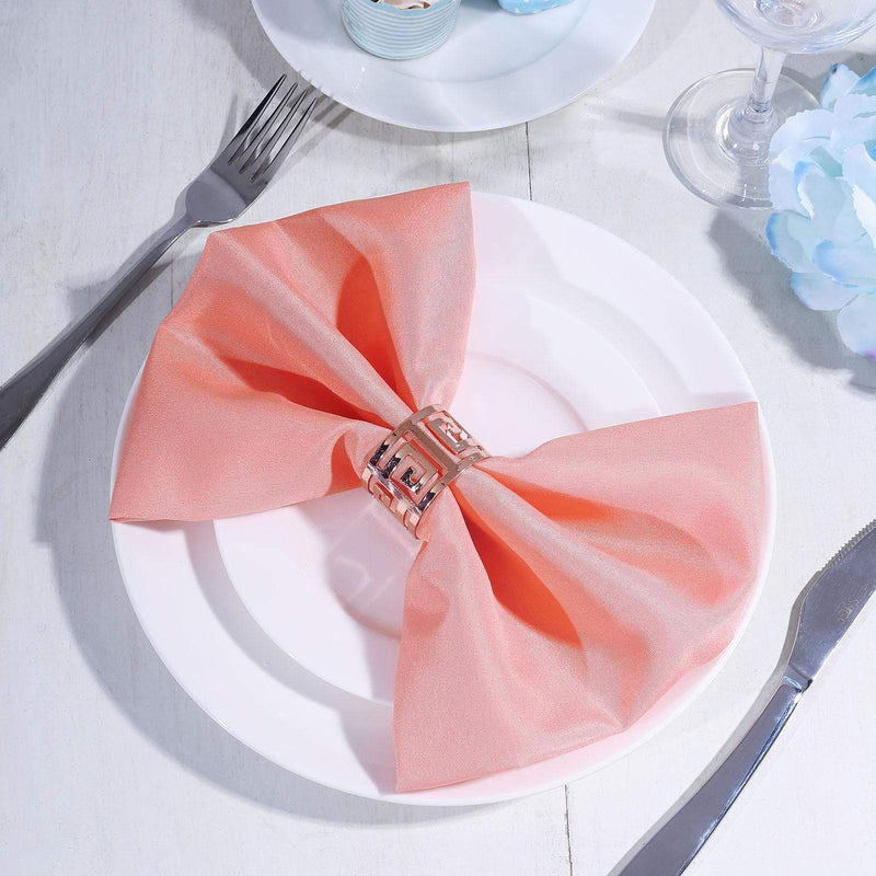 5 Polyester Napkins 20" x 20"