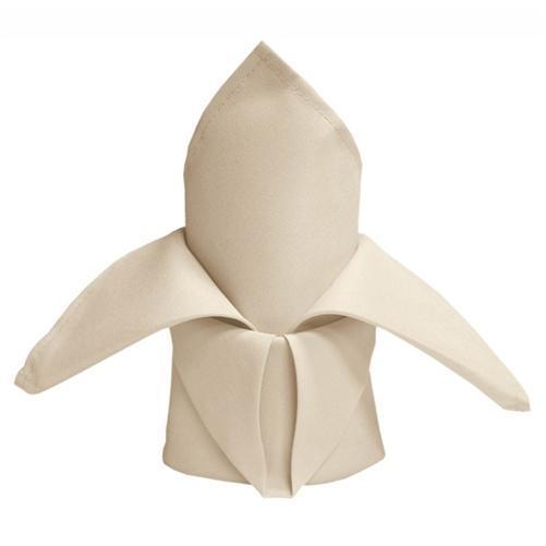 5 Polyester Napkins 20" x 20" NAP_PLY_IVR