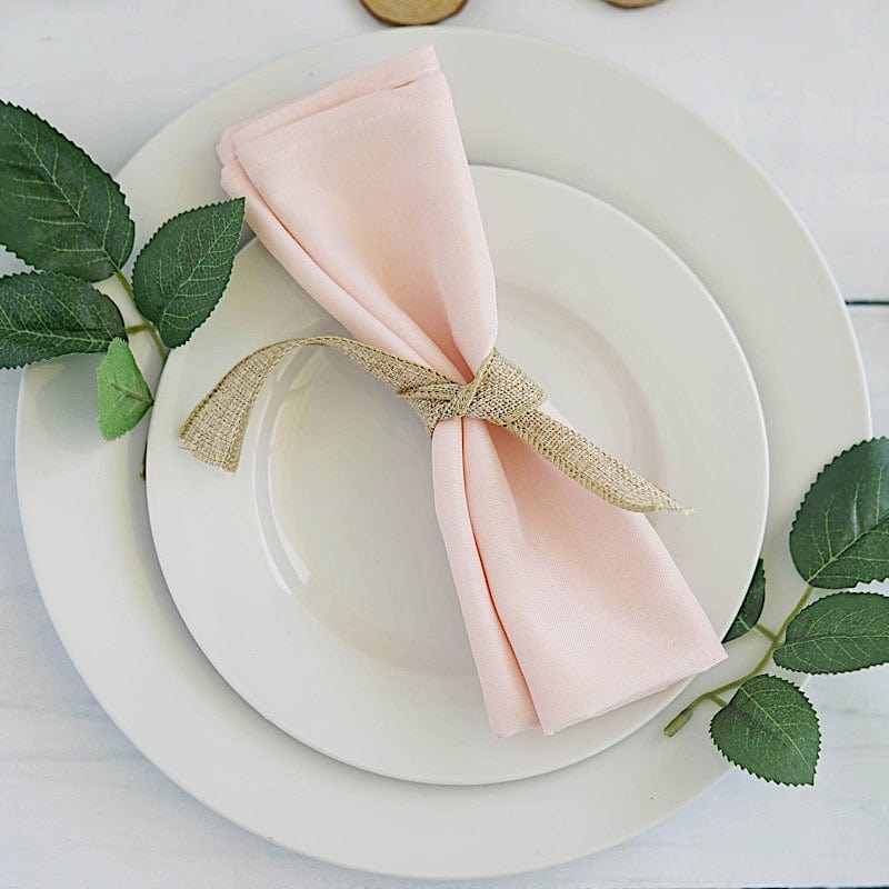 5 Polyester Table Napkins 17" x 17"