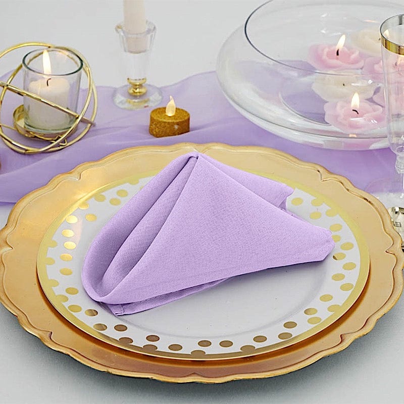 5 Polyester Table Napkins 17" x 17"