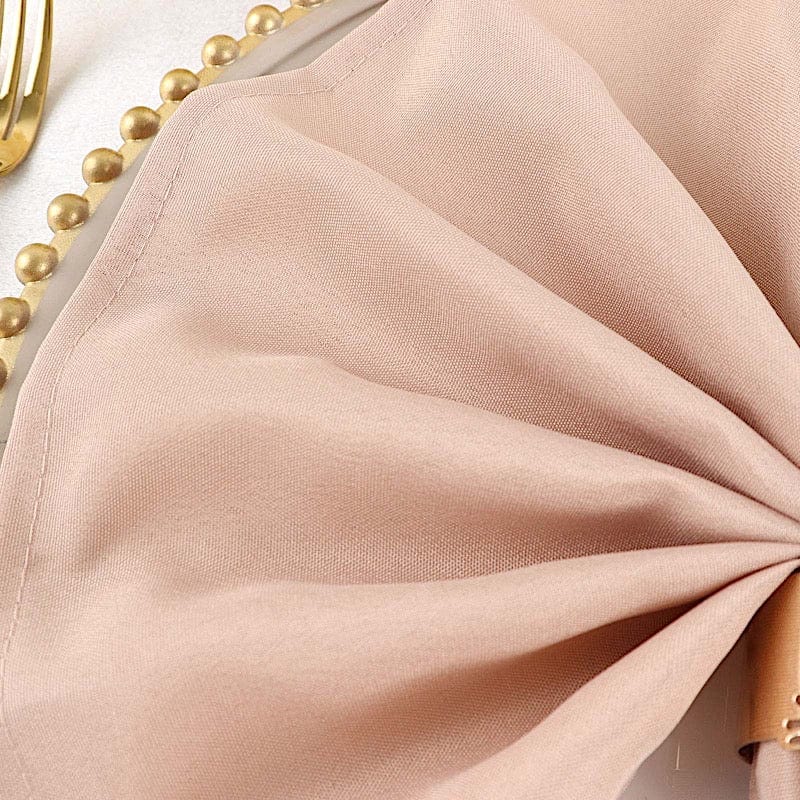 5 Polyester Table Napkins 17" x 17"