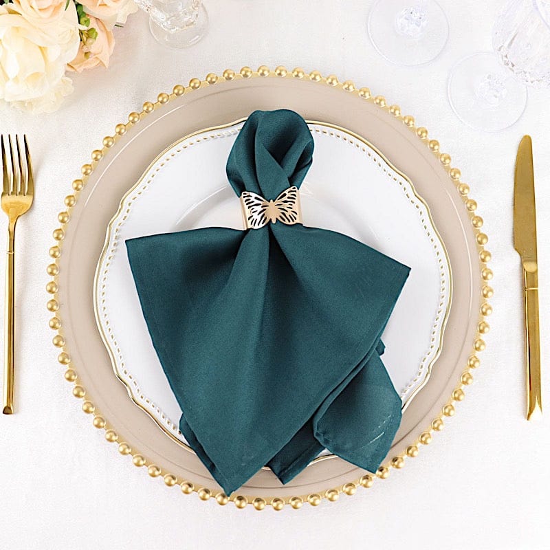 5 Polyester Table Napkins 17" x 17"