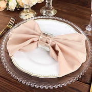 5 Polyester Table Napkins 17" x 17" NAP_OSC_NUDE