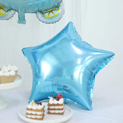 5 Round Carriage and Stars Baby Shower Mylar Foil Balloons Set