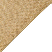5 Rustic 19" x 19" Faux Burlap Dinner Table Napkins
