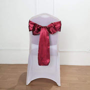 5 Satin Chair Sashes Bows Ties Wedding Decorations