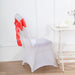 5 Satin Chair Sashes Bows Ties Wedding Decorations - Coral SASHP_SS_032