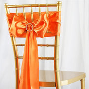 5 Satin Chair Sashes Bows Ties Wedding Decorations