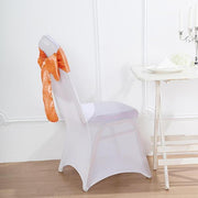 5 Satin Chair Sashes Bows Ties Wedding Decorations