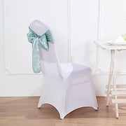 5 Satin Chair Sashes Bows Ties Wedding Decorations