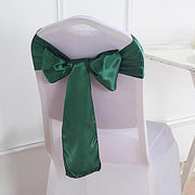 5 Satin Chair Sashes Bows Ties Wedding Decorations