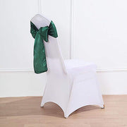 5 Satin Chair Sashes Bows Ties Wedding Decorations