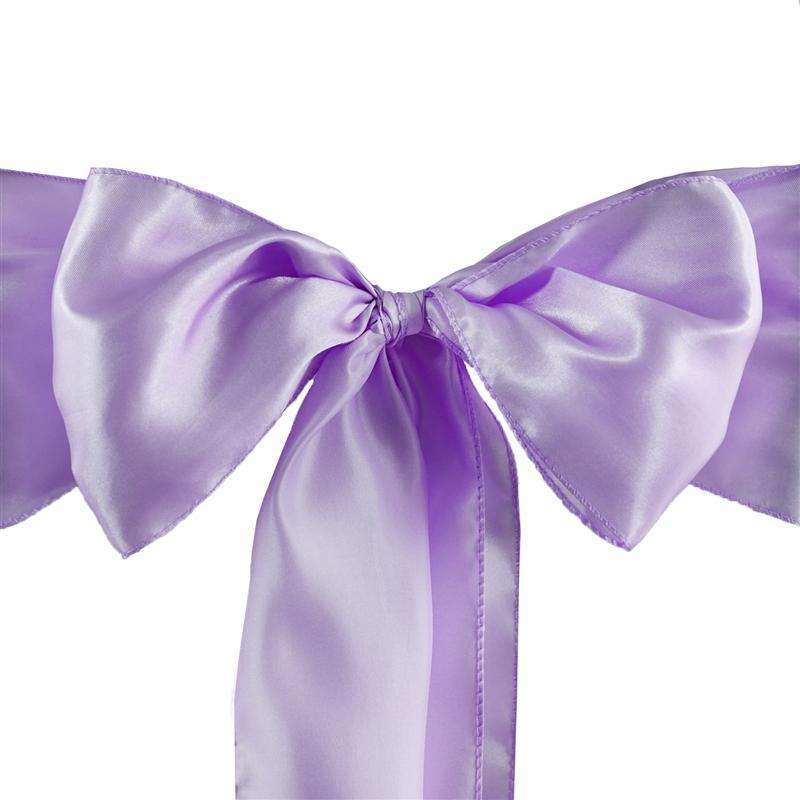 5 Satin Chair Sashes Bows Ties Wedding Decorations