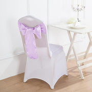 5 Satin Chair Sashes Bows Ties Wedding Decorations