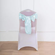 5 Satin Chair Sashes Bows Ties Wedding Decorations