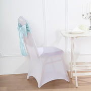 5 Satin Chair Sashes Bows Ties Wedding Decorations