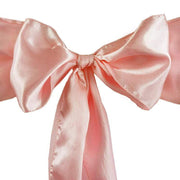 5 Satin Chair Sashes Bows Ties Wedding Decorations