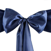 5 Satin Chair Sashes Bows Ties Wedding Decorations