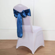 5 Satin Chair Sashes Bows Ties Wedding Decorations