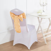 5 Satin Chair Sashes Bows Ties Wedding Decorations