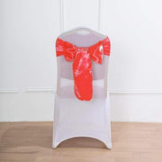 5 Satin Chair Sashes Bows Ties Wedding Decorations
