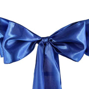 5 Satin Chair Sashes Bows Ties Wedding Decorations
