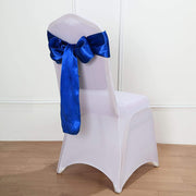 5 Satin Chair Sashes Bows Ties Wedding Decorations