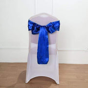 5 Satin Chair Sashes Bows Ties Wedding Decorations