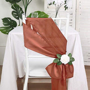 5 Satin Chair Sashes Bows Ties Wedding Decorations