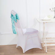 5 Satin Chair Sashes Bows Ties Wedding Decorations