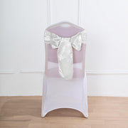5 Satin Chair Sashes Bows Ties Wedding Decorations