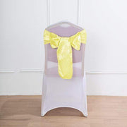 5 Satin Chair Sashes Bows Ties Wedding Decorations