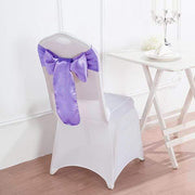 5 Satin Chair Sashes Bows Ties Wedding Decorations