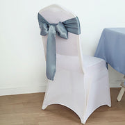 5 Satin Chair Sashes Bows Ties Wedding Decorations