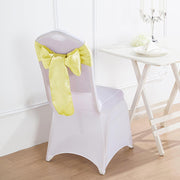 5 Satin Chair Sashes Bows Ties Wedding Decorations