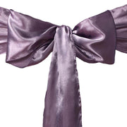 5 Satin Chair Sashes Bows Ties Wedding Decorations