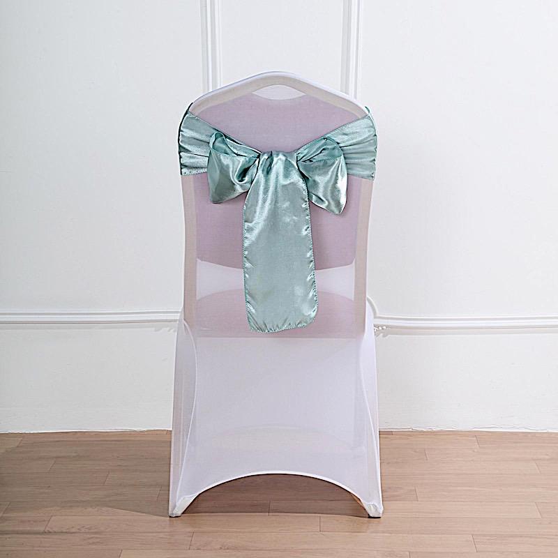 5 Satin Chair Sashes Bows Ties Wedding Decorations SASHP_SS_087