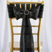 5 Satin Chair Sashes Bows Ties Wedding Decorations SASHP_SS_BLK