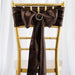 5 Satin Chair Sashes Bows Ties Wedding Decorations SASHP_SS_CHOC