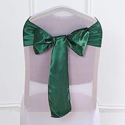 5 Satin Chair Sashes Bows Ties Wedding Decorations SASHP_SS_HUNT