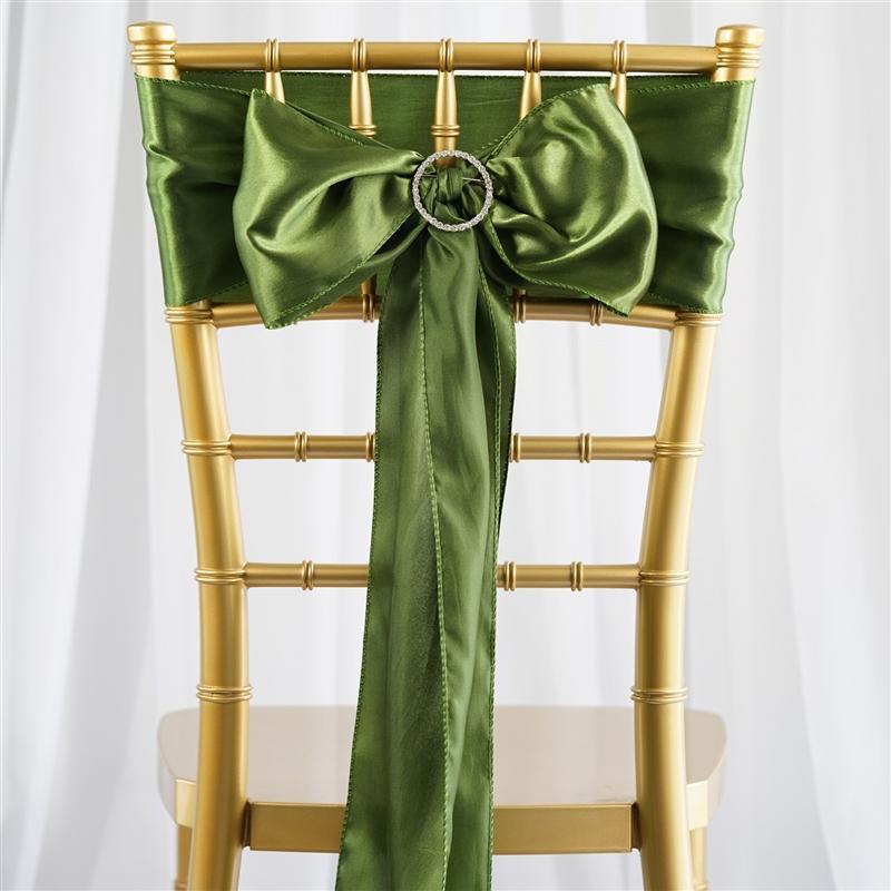 5 Satin Chair Sashes Bows Ties Wedding Decorations SASHP_SS_WILL