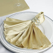 5 Satin Dinner Table Napkins 20" x 20"