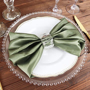 5 Satin Dinner Table Napkins 20" x 20"