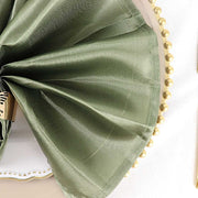 5 Satin Dinner Table Napkins 20" x 20"